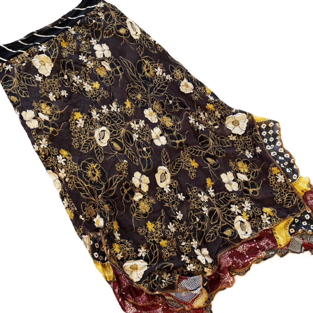 Nothing Matches Vintage Skirt Womens 1 Size Small Medium Boho Multi Color